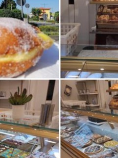 Banco vetrina con bomboloni, Dolci Tentazioni